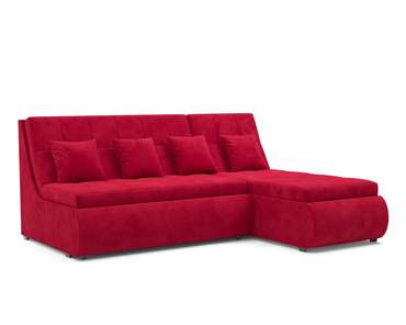 Угловой диван-кровать Дубай красного цвета
