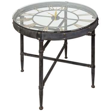 Стол с встроенными часами Рихтер серого цвета