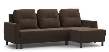 Угловой диван-кровать Бостон коричневого цвета