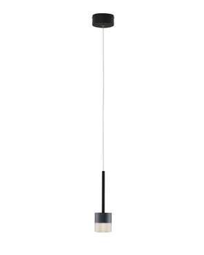 Подвесной светодиодный светильник Self черно-серого цвета