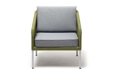 Кресло Канны серо-зеленого цвета