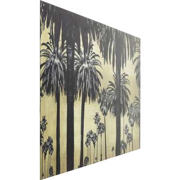 Картина Palms золотого цвета