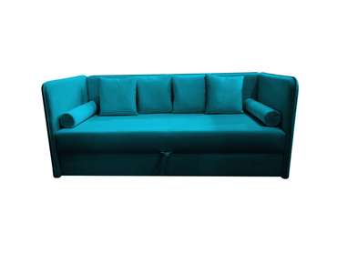 Диван-кровать Джаст сине-зеленого цвета