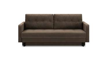 Прямой диван-кровать Бостон Лайт коричневого цвета