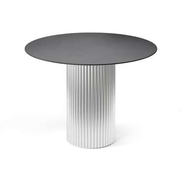 Обеденный стол Фелис M черно-серебряного цвета