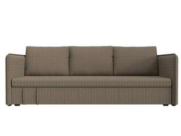 Прямой диван-кровать Слим бежево-коричневого цвета