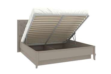 Кровать с подъемным механизмом Онтарио 180х200 серо-бежевого цвета