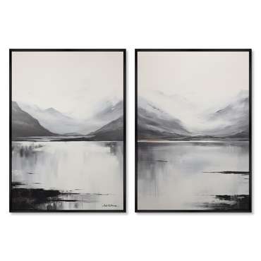 Набор из двух репродукций картин Landscape collection, Mountains, 2024г.