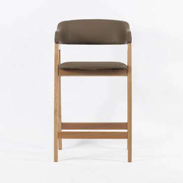 Полубарный стул Челси коричневого цвета