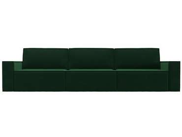 Прямой диван-кровать Куба лонг темно-зеленого цвета
