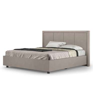 Кровать-8М 160х200 серо-бежевого цвета с подъёмным основанием 