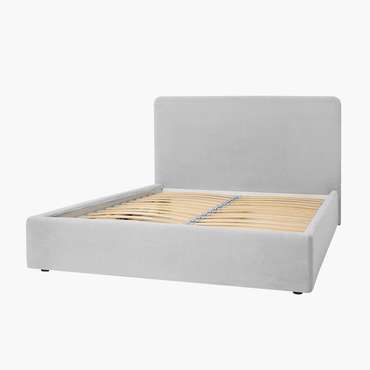 Кровать Cozy 140х200 светло-серого цвета с подъёмным механизмом