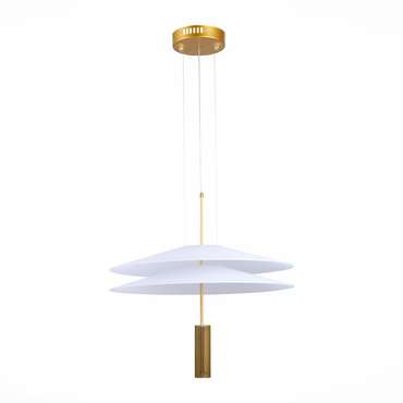 Подвесной светильник Isola золотисто-белого цвета
