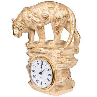 Часы Тигр бежево-золотого цвета