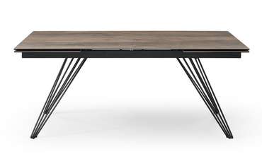 Обеденный раскладной стол Parma М коричневого цвета