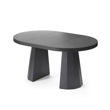 Обеденный стол раздвижной Хатиса L черного цвета