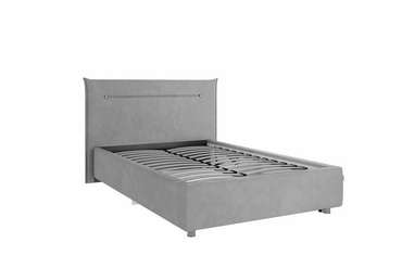 Кровать Альба 120х200 светло-серого цвета без подъемного механизма