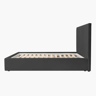 Кровать Vertical 160х200 графитового цвета с подъемным механизмом