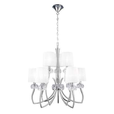 Подвесная люстра Loewe Chrome 4630 (ткань, цвет белый)