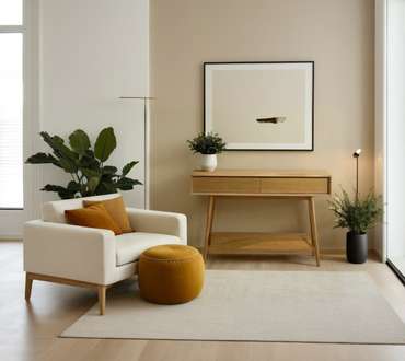 Консоль Olive Scandi с двумя ящиками