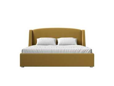 Кровать Лотос 180х200 желтого цвета с подъемным механизмом