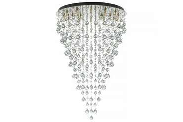Хрустальная люстра Flusso Nickel Flusso H 1.4.80.615 N (хрусталь, цвет прозрачный)