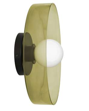 Настенный светильник “Кассель” с зеленым стеклом – 35 см