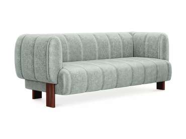 Диван Cassis светло-зеленого цвета с коричневыми ножками
