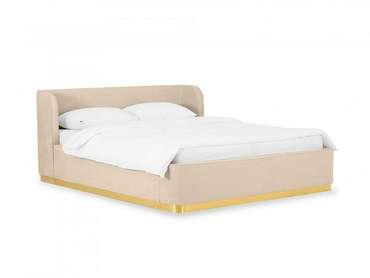 Кровать Vibe 160х200 бежевого цвета с подъемным механизмом
