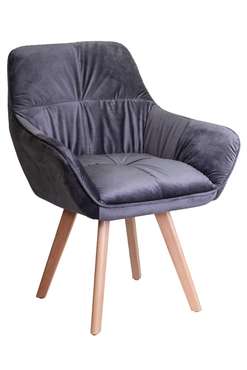 Кресло Soft темно-серого цвета