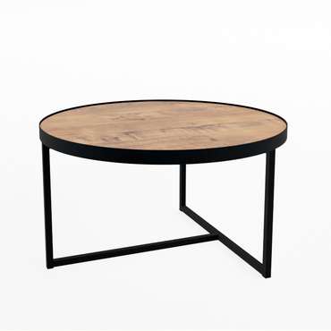 Стол журнальный Round коричневого цвета Teakwood
