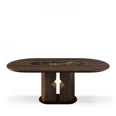 Обеденный стол Omnia коричневого цвета