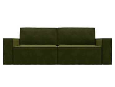 Прямой диван-кровать Куба зеленого цвета