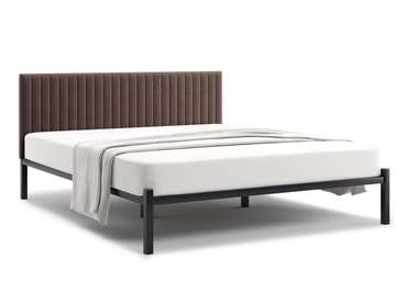 Кровать Лофт Mellisa Steccato 140х200 темно-коричневого цвета без подъемного механизма