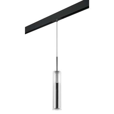 Светильник д/1-фазн трека CILINO 1х40W GU10 ХРОМ/ЧЕРНЫЙ (756014+595007)