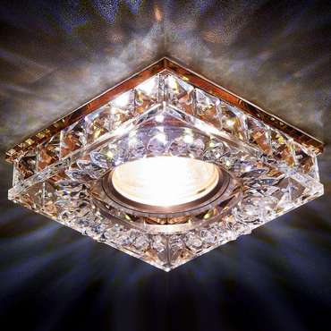 Точечный светильник LED S251 BK (стекло, цвет прозрачный)