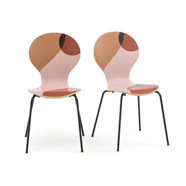 Комплект из двух складных стульев с рисунком Bonna разноцветный