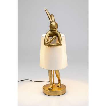 Лампа настольная Rabbit золотого цвета