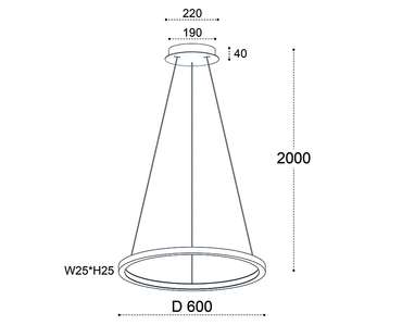 Подвесная люстра IT013-6027 white 3000K (алюминий, цвет белый)