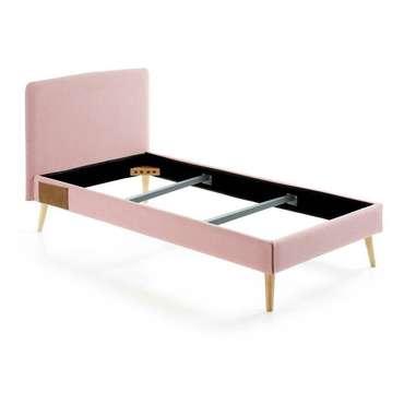 Кровать Lydia розового цвета 90х190