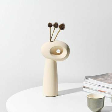 Ваза Serene Nest бежевого цвета
