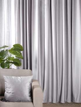 Комплект из двух штор Monaco 170х270 серого цвета