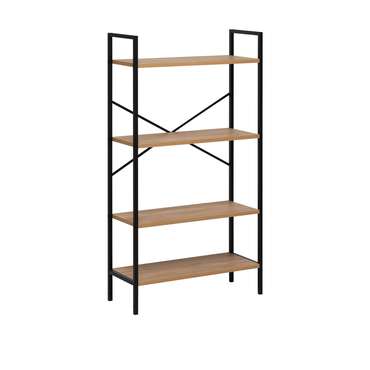 Стеллаж Стилвуд 24 черно-бежевого цвета