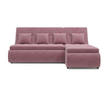 Угловой диван-кровать Дубай пудрового цвета