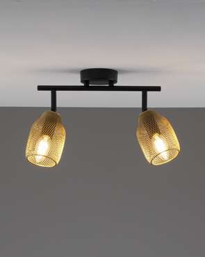 Спот Adalina V11837-2C черно-золотого цвета