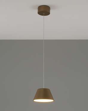 Подвесной светодиодный светильник Atla коричневого цвета