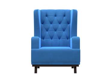 Кресло Джон Люкс темно-голубого цвета