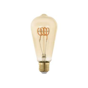 Светодиодная лампа филаментная 220V ST64 5W (соответствует 31W) 350Lm 2200К (желтый как свеча) 