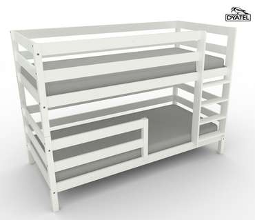 Двухъярусная кроватка Марта 80х180 белого цвета