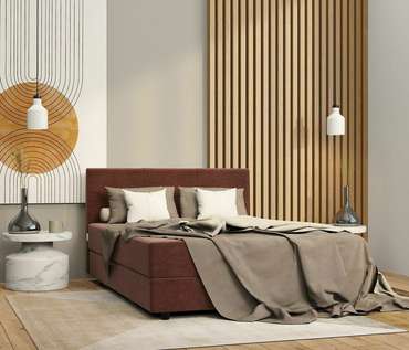 Кровать-тахта Классика 160х198 коричневого цвета с подъемным механизмом